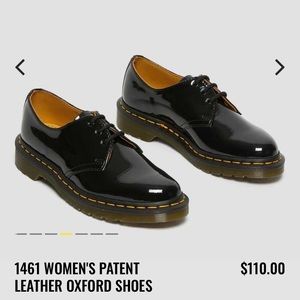 Dr Martens Women’s Patent Leather Oxfords - Size 10